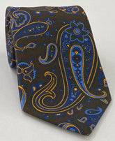 맥클즈필드 모던 마더 프린트 실크 타이 MMPT-95